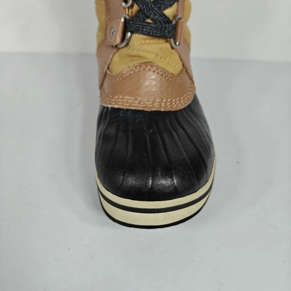 Sorel Kids Tofino II Boot Insulated Brown/Black Leather Waterproof Boots Size 1